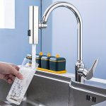 1PC 360 Rotating Kitchen Faucet Booster Extender Splash Flying Rain Waterfall Out Water Swivel Bubbler Adapter Universal Water N