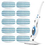 Bluestars 10-PACK Replacement Microfiber Steam Mop Pads Compatible With Pursteam Thermapro 10-IN-1 And Thermapro 211 Steam Mop C