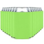Blank Beer Can Cooler Sleeves 110-PACK - Soft Insulated Coolies Htv Friendly Koolies In Bulk For Cans & Bottles - Coolie Blanks