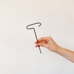 Plant Support - Hoop - Black 20CM Length X 10CM Wide Hoop