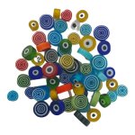 Millefiori Mosaic Glass Evil & Bullseye Mixed 100G