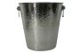 Handmade Stainless Steel Champagne Cooler With Rings Hammered 24CM