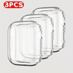 3-PACK Tpu Soft Smartwatch Cases Compatible With Iwatch Series Clear Protective Covers Scratch-resistant For 49MM 45MM 44MM 42MM