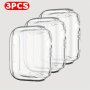 3-PACK Tpu Soft Smartwatch Cases Compatible With Iwatch Series Clear Protective Covers Scratch-resistant For 49MM 45MM 44MM 42MM 41MM 40MM 38MM Watch Sizes