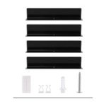 4 Acrylic Shelves - Black