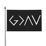 Christian God Is Greater Than The Highs And Lows Cross Black Flag 3 X 5 Feet Preppy Room Decor Funny Flags Aesthetic Dorm Room