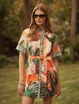 Sabine Printed Shirt MINI Dress - 20 Casablanca Holiday
