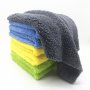 500GSM Car Waxing Plush Towel Rag 2PCS