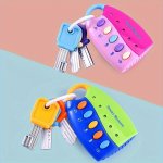 Simulation Remote Control Car Key Lock Model Light Music Intelligent Remote Control Early Education Toys Halloween Christmas Gif