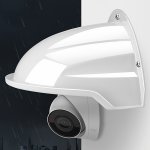 1PC Camera Rain Cover Surveillance Indoor And Outdoor Universal Sunscreen Dustproof Protective Cover Plastic Material Black And