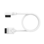 Corsair Icue Link Cable 1X 600MM With Straight slim 90 Connectors White