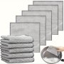 10-Pack Double-Sided Silver Dishwashing Towels - Tough Stain Remover Metal Cleaning Pads For Kitchen