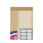 Marlin Book Cover Pre-cut Brown Kraft Combo 17PC 5 X Slip On Covers 5 X Precut Covers 1 X Stationery Tape 12MM