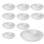 10 Pack White Ceramic Egg Holders Hard Boiled Egg Cups For Home Kitchen