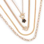 Black & Gold Filigree Statement Necklace