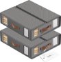 2PC Bed Sheet Organiser Set Foldable Linen Closet Organizer