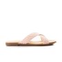 Donnay Comfort Flat Crossover Pink Plaited Sandals