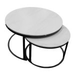 Gof Furniture - Coral Nesting Coffee Table White