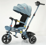 Kids Trike And Stroller With Swivel Seat And Reclining Backrest
