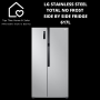LG Stainless Steel Total No Frost Side By Side Fridge - 617L