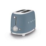Smeg Retro 2 Slice Matte Toaster Storm Blue