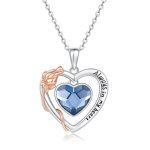 Herjewellery Always In My Heart Necklace With Swarovski Crystals