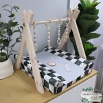 Changing Mat Cover Car Go Wroom Wroom Checkered Boy