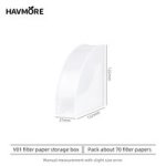 Coffee Accessories Fan-shaped Coffee Filter Paper Dustproof S- White Box
