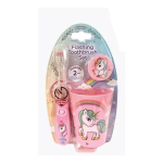 Flashing Toothbrush With Cup & Cover - Unicorn