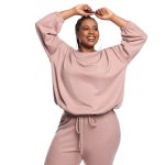 Donnay Plus Size Casual Cut & Sew Drop Elastic Detail Top - Blush
