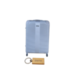 Smte Hard Outer Shell Luggage 23 With Smte Keyring Silver With Keychain