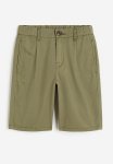 Cotton Chino Shorts - Khaki Green