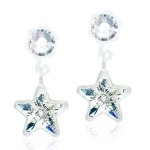 Blomdahl Medical Plastic Earrings Pendant Star Crystal