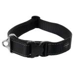 Rogz Utility Reflective Classic Collar - Landing Strip XX Large Black