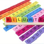 100PCS Wooden Alphabet Tiles Set For Diy Crafts Coasters & Crossword Games - Perfect For Family Fun Teachers & Students Ideal Ch