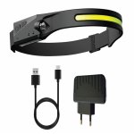 Zartek ZA-438 Usb-c Rechargeable Sensor Headlamp 350 Lm + 150 Lm