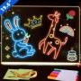 LED Drawing Board - Writing Note Board Drawing Tablet With Colors Pens