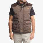 Jeep Mens Bush Gilet Jacket Brown - 10XL