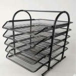 5-TIER Metal Mesh Desk File Organizer