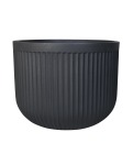 Flute Round Japi Planter - Small JVFL36 360MM Width X 310MM Height Lead