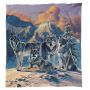 Wolf Pack Light Weight Fleece Blanket By Vincent Hie