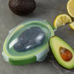 1PC Avocado Crisper Multipurpose Dark Green Avocado Storage Containers Reusable And Leak Proof Avocado Keeper Individual Avocado