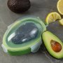 1PC Avocado Crisper Multipurpose Dark Green Avocado Storage Containers Reusable And Leak Proof Avocado Keeper Individual Avocado Saver Holder For Fridge To Keep Avocado