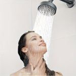 1PC High Pressure Shower Head Powerful Luxury Bathroom Shower Head With Strong Spray Flow And Small Silicone Nozzle Universal Su