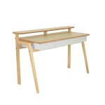 Serene Serena Desk White And Natural