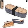 Byoga Recycled Pet Felt & Bamboo Stationery Case
