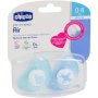 Chicco Physio Air Silicon Soother Blue 0-6 Months 2 Piece