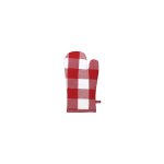 Linen House Revana Check Red Oven Mitt