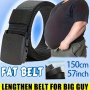 Men's Extra Long Large Pants Belt No Iron No Magnetic Belt For Fat Man - 150CM