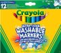 Crayola Ultra Clean Broadline Washable Markers Pack Of 12 Assorted Colours